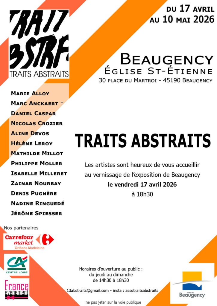 Association d'artistes Traits Abstraits exposition mai 2026